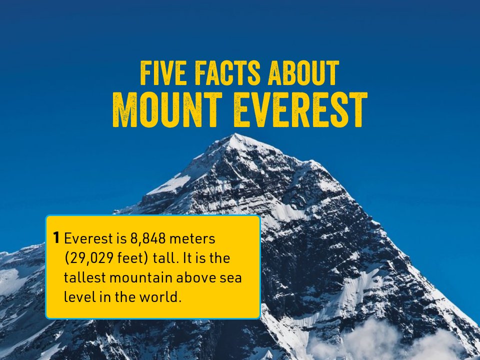 Five Facts About Mount Everest - Expedition Everest - Pioneer November ...